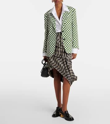 Blazer monopetto a quadri | Dries Van Noten