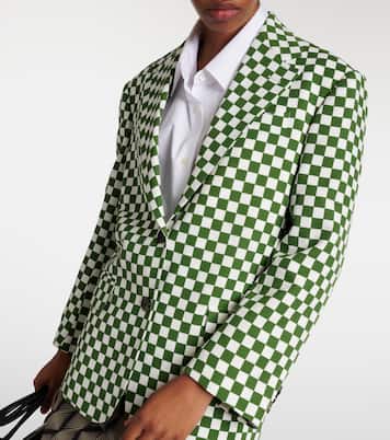 Blazer monopetto a quadri | Dries Van Noten