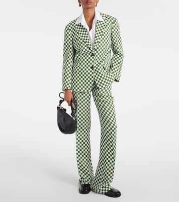 Blazer monopetto a quadri | Dries Van Noten