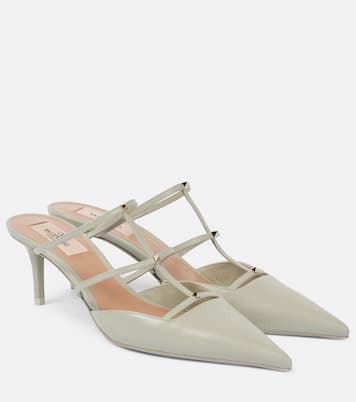 Mules Rockstud Wispy 60 aus Leder | Valentino Garavani