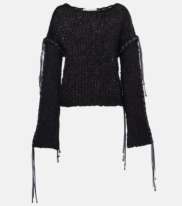 Cropped open knit sweater  | Acne Studios