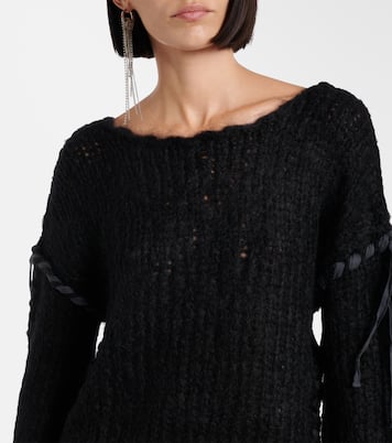 Cropped open knit sweater  | Acne Studios