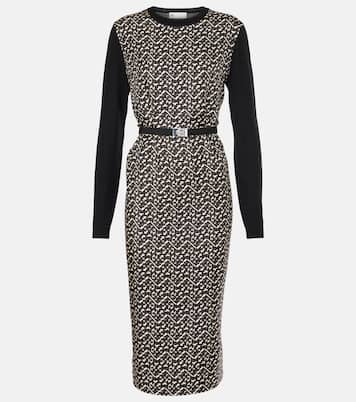 Abito midi in lana con seta | Tory Burch