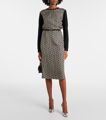 Abito midi in lana con seta | Tory Burch