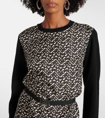 Abito midi in lana con seta | Tory Burch