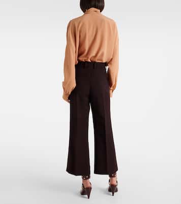 Weite Cropped-Hose aus Wolle | Chloé