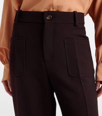 Weite Cropped-Hose aus Wolle | Chloé