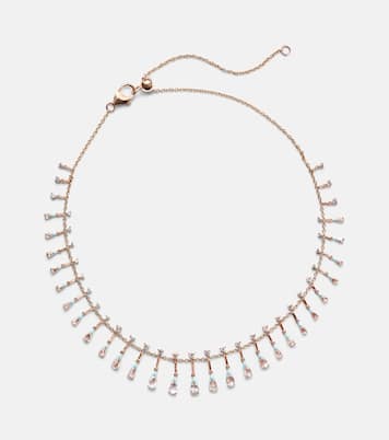 Collier Golden Drop en or rose 18 ct et diamants | Kamyen
