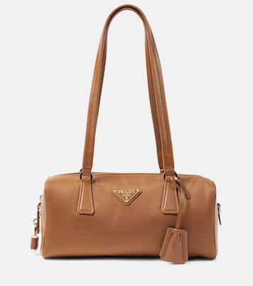 Borsa a spalla Medium in Re-Nylon e pelle | Prada