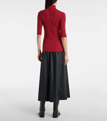 Wool turtleneck top | Brunello Cucinelli