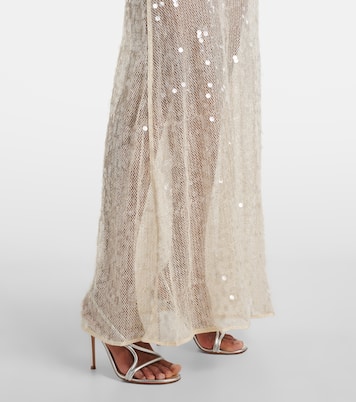 Sequined open-back gown | David Koma