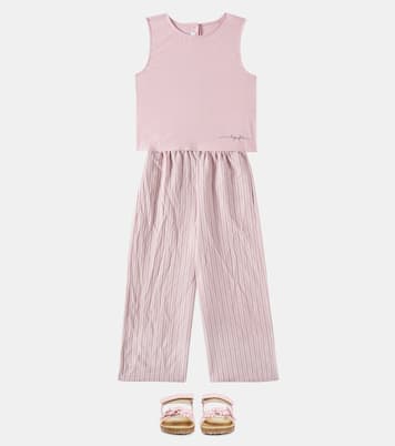 Top e pantaloni regular a righe | Il Gufo