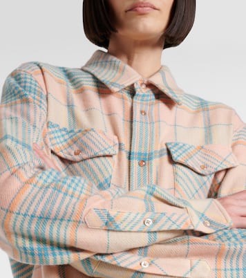 Camicia Lover in cashmere a quadri | God's True Cashmere