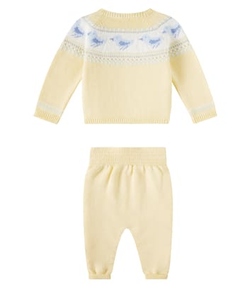 Bébé – Set cardigan et pantalon Isa en coton | La Coqueta