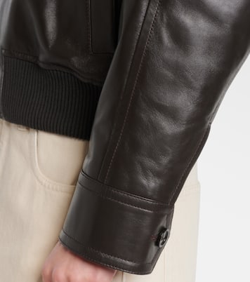 Blouson Intrecciato aus Leder | Bottega Veneta