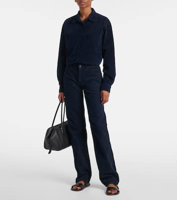 Pantaloni slim Carlyl in velluto di cotone a coste | The Row