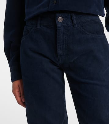 Pantaloni slim Carlyl in velluto di cotone a coste | The Row