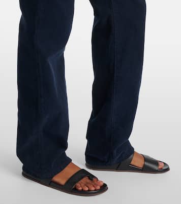 Pantaloni slim Carlyl in velluto di cotone a coste | The Row