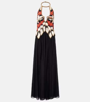 Alicia silk georgette crêpe gown | Isabel Marant