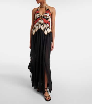 Alicia silk georgette crêpe gown | Isabel Marant