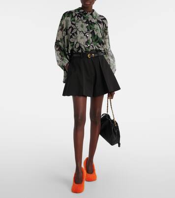 Chemise en soie à fleurs | Loewe