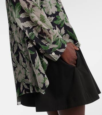 Chemise en soie à fleurs | Loewe