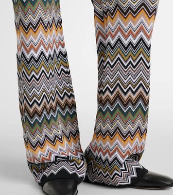 Zigzag high-rise flared pants | Missoni