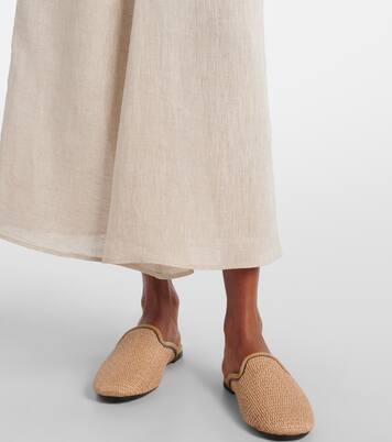 Maxirock Monili aus Leinen | Brunello Cucinelli