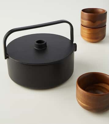 Cast iron and wood tea set  | Serax