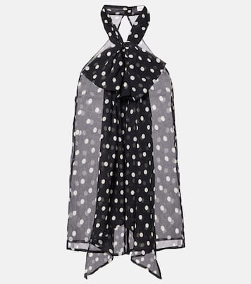 Polka-dot sheer silk tank top | Nina Ricci