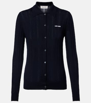 Open-knit cashmere cardigan  | Miu Miu