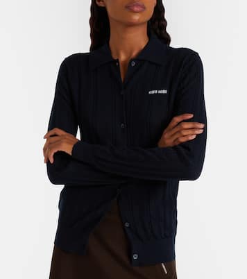 Open-knit cashmere cardigan  | Miu Miu