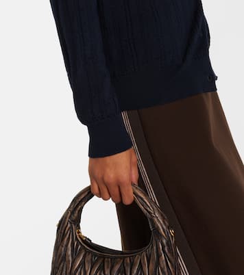 Open-knit cashmere cardigan  | Miu Miu