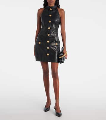 Robe en cuir | Balmain