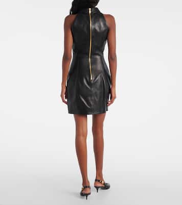 Robe en cuir | Balmain