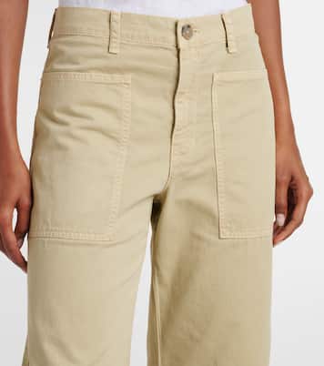 Barrel-Hose Brylie aus Baumwoll-Twill | Velvet