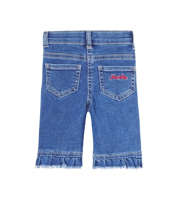 x Disney® Baby embroidered straight jeans | Monnalisa
