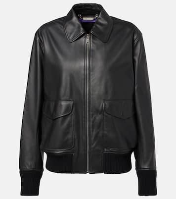 Coale leather bomber jacket | Ralph Lauren Collection