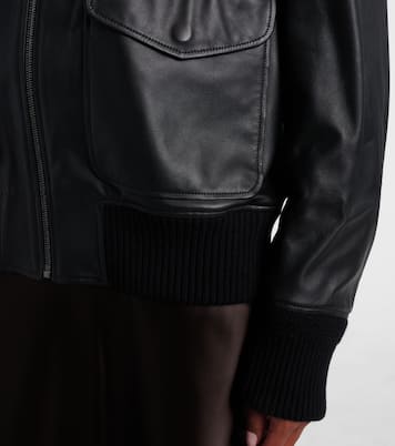 Coale leather bomber jacket | Ralph Lauren Collection