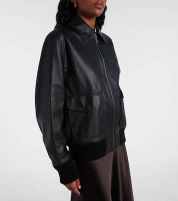 Coale leather bomber jacket | Ralph Lauren Collection