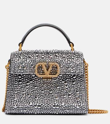 VSling Small embellished suede tote bag | Valentino Garavani