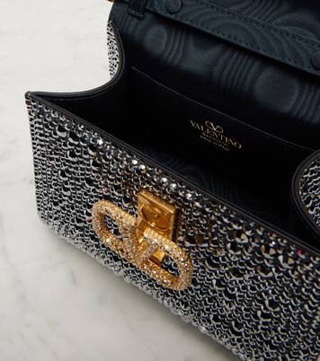 VSling Small embellished suede tote bag | Valentino Garavani
