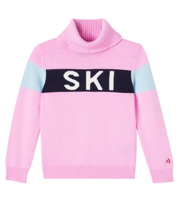 Intarsia wool turtleneck sweater | Perfect Moment Kids