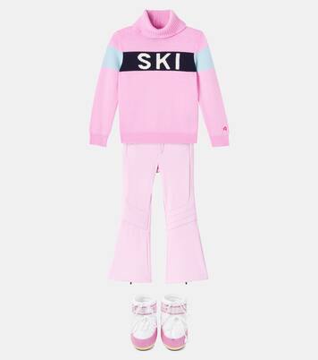 Intarsia wool turtleneck sweater | Perfect Moment Kids