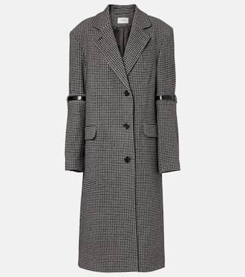 Houndstooth wool and cashmere coat | Coperni