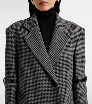 Houndstooth wool and cashmere coat | Coperni
