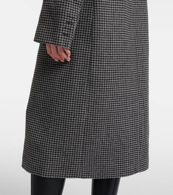 Houndstooth wool and cashmere coat | Coperni