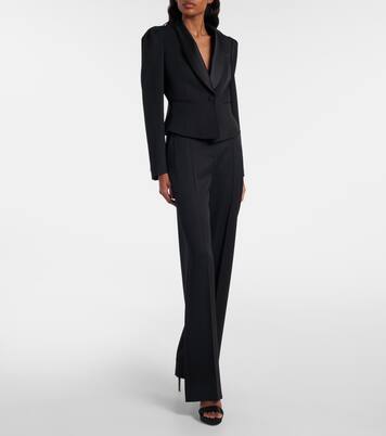 Cropped wool blazer | McQueen