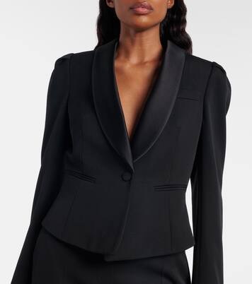 Cropped wool blazer | McQueen