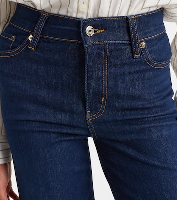 Le Slim high-rise wide-leg jeans | Frame